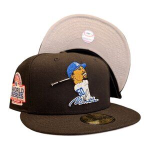 New Era Los Angeles Dodgers Mookie Cartoon 59FIFTY Fitted Hat Cap Black